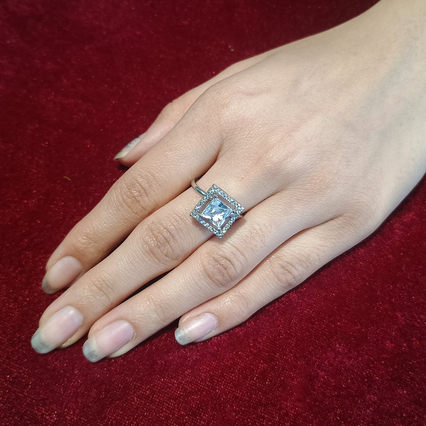 Crystal American Diamond Ring