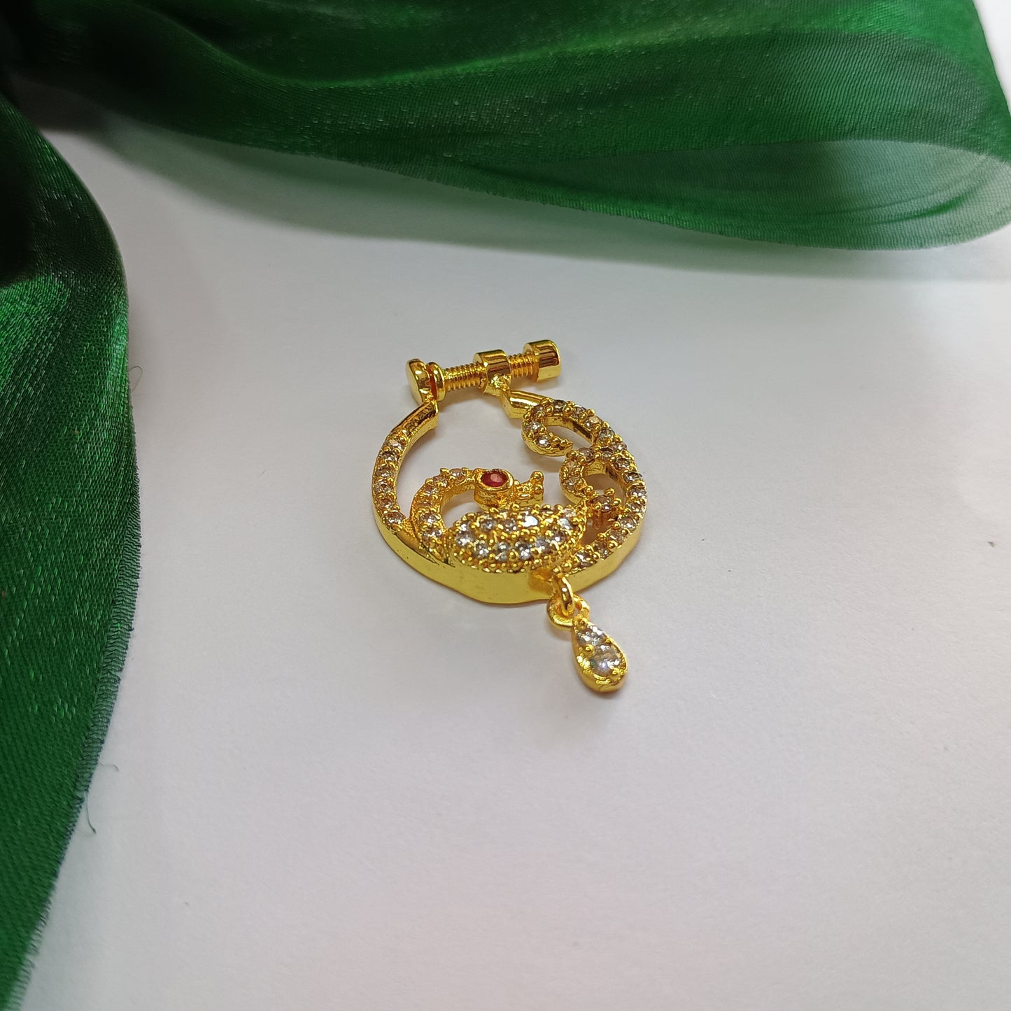 Gold Plated Bird Design Nose Ring