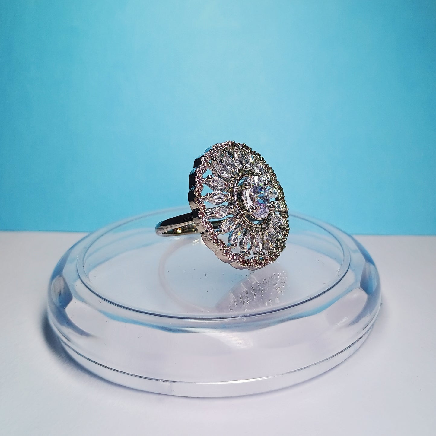 AD Silver Plated Ring