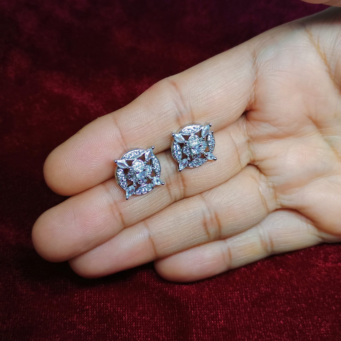 Silver Plated Star Studs