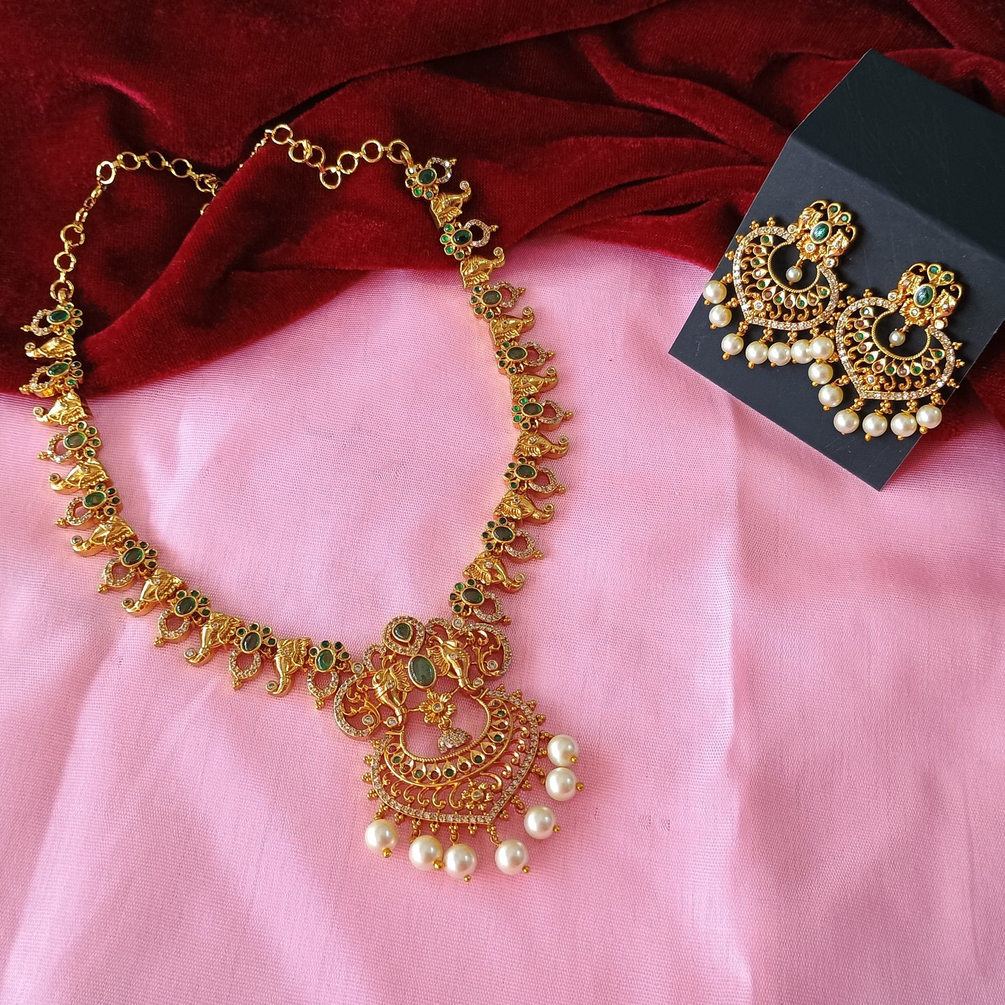 Gold Plated Traditional Necklace Set