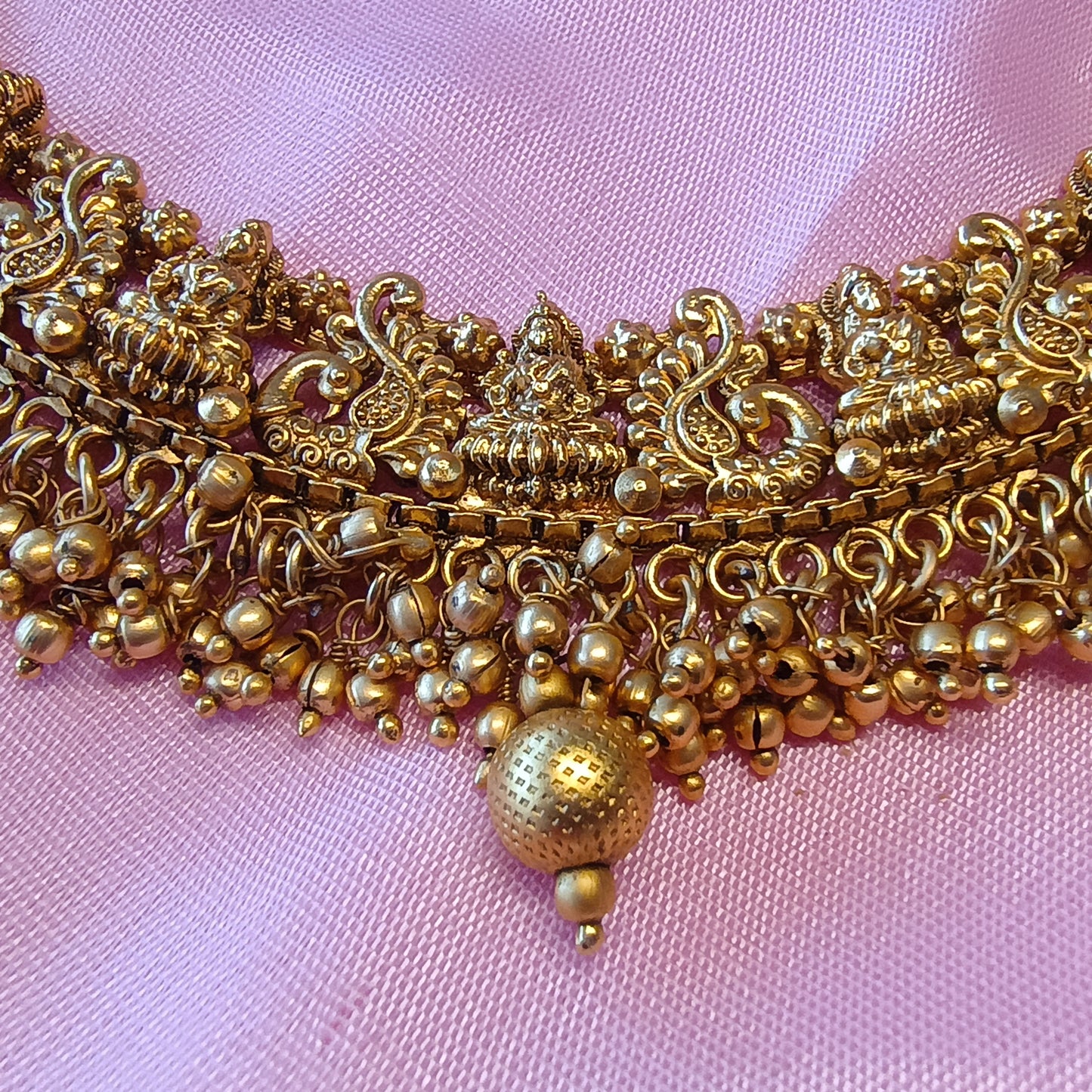 Gold Plated Rajwadi Necklace Set