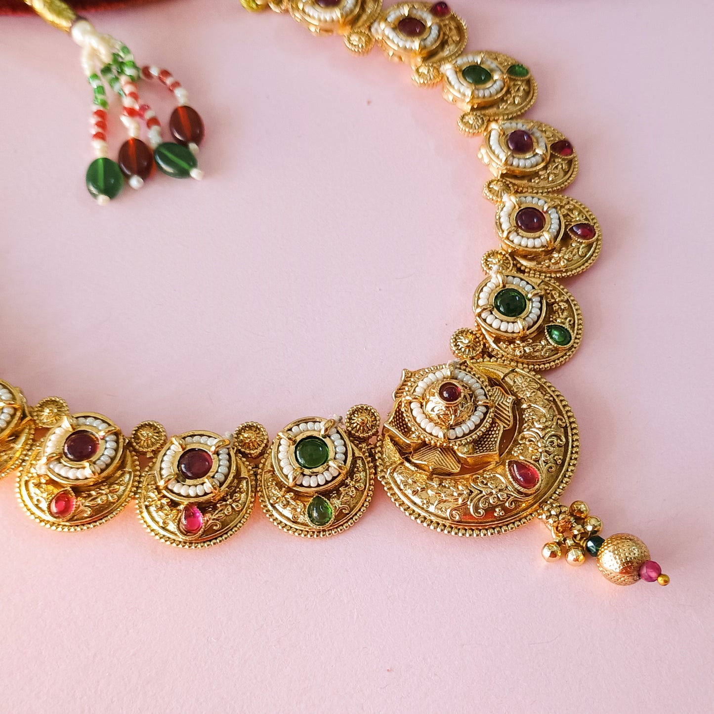 Gold Plated Traditional Necklace Set