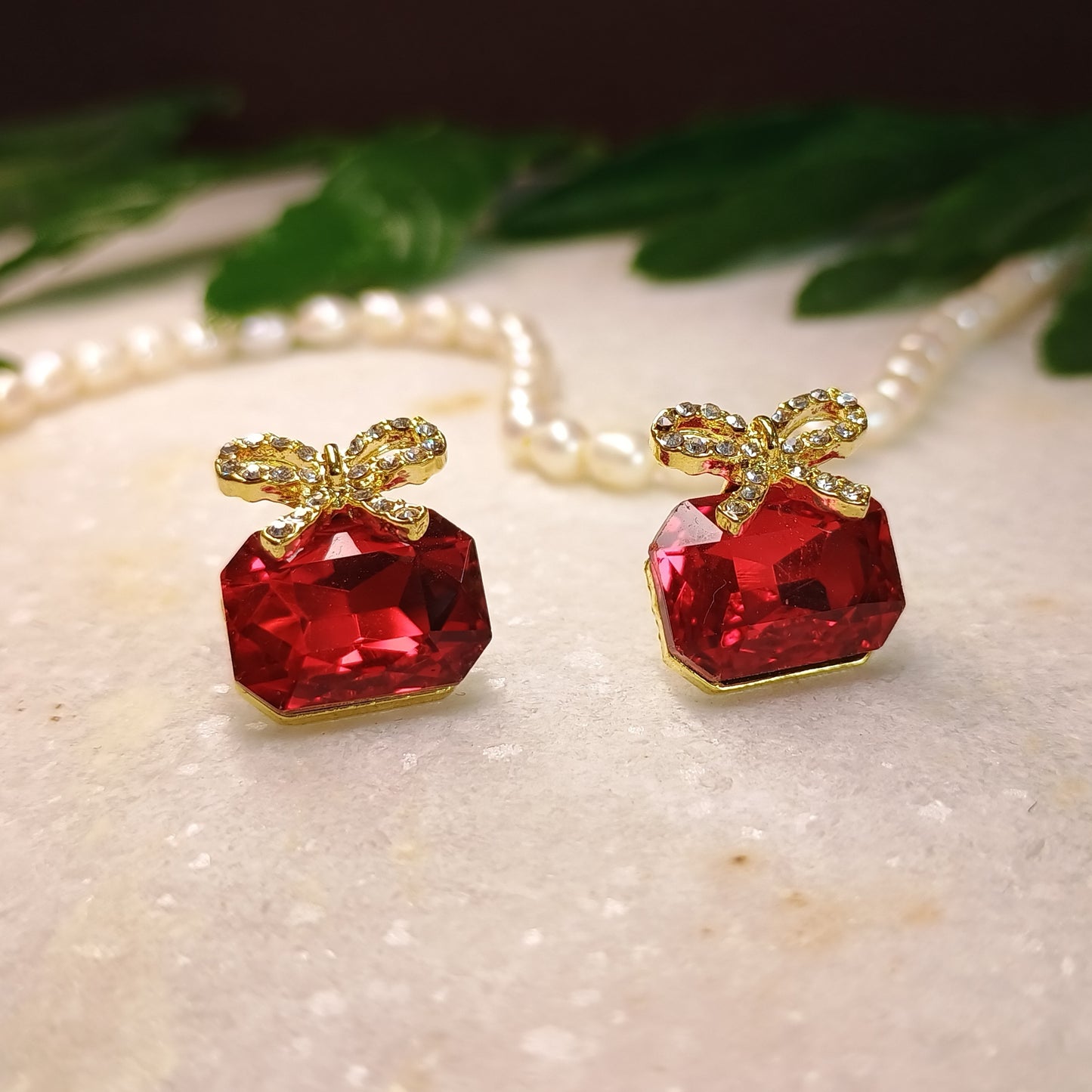 Gold Plated Crystal Studs