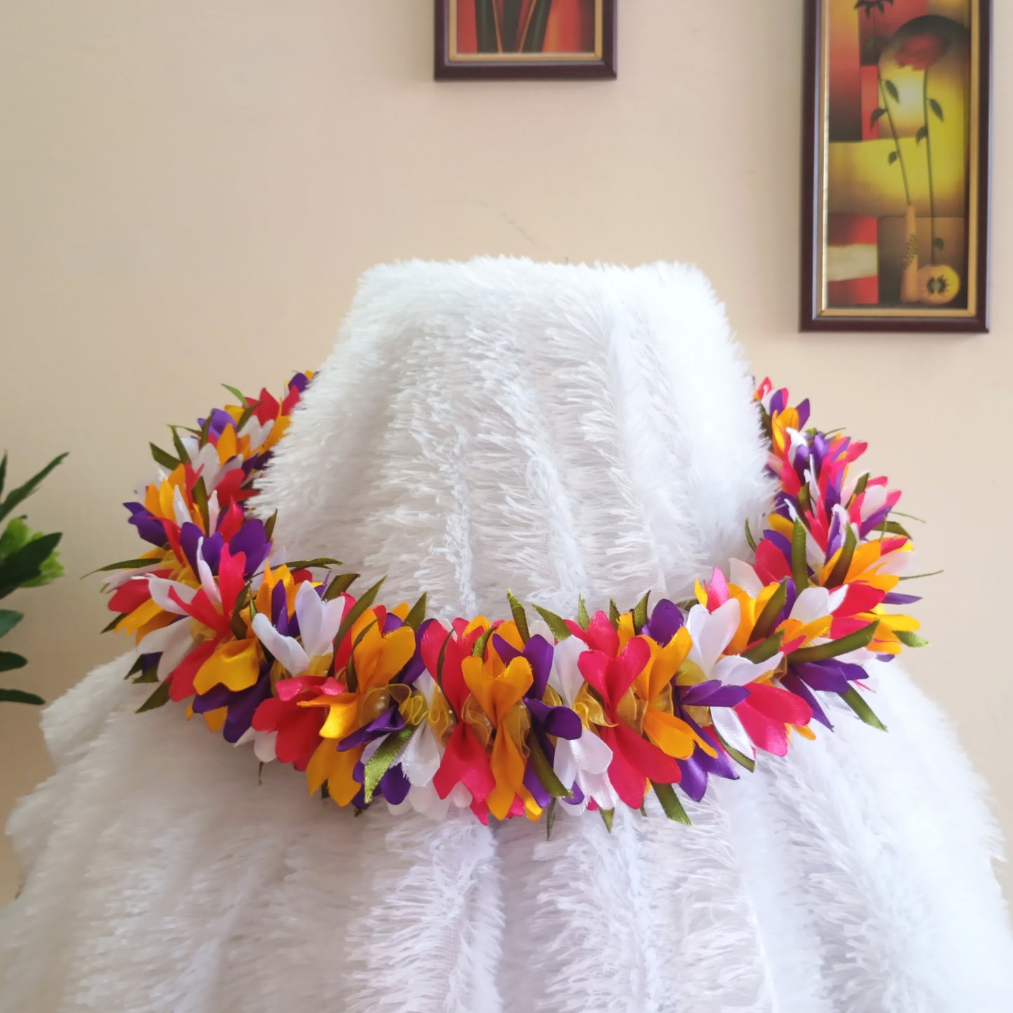 Multi-Color Handmade Ribbon Garland