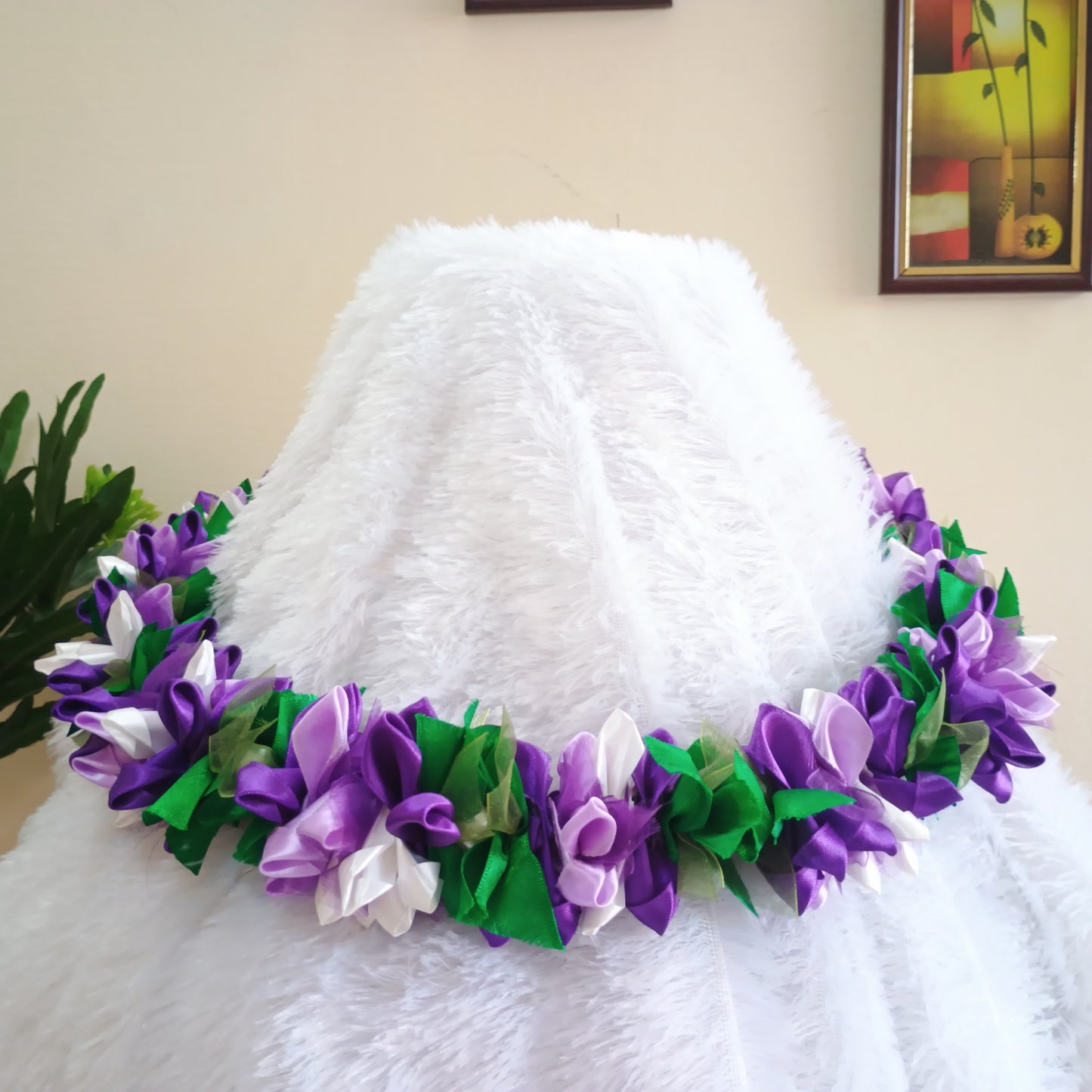 Lavender Color Handmade Ribbon Garland