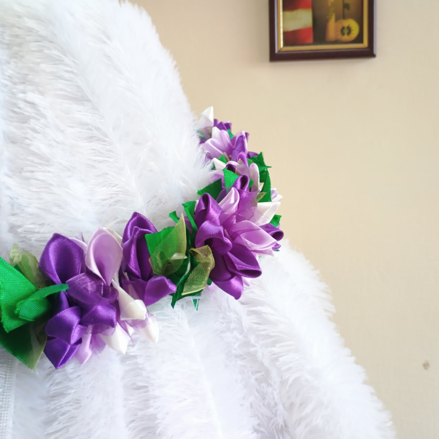Lavender Color Handmade Ribbon Garland