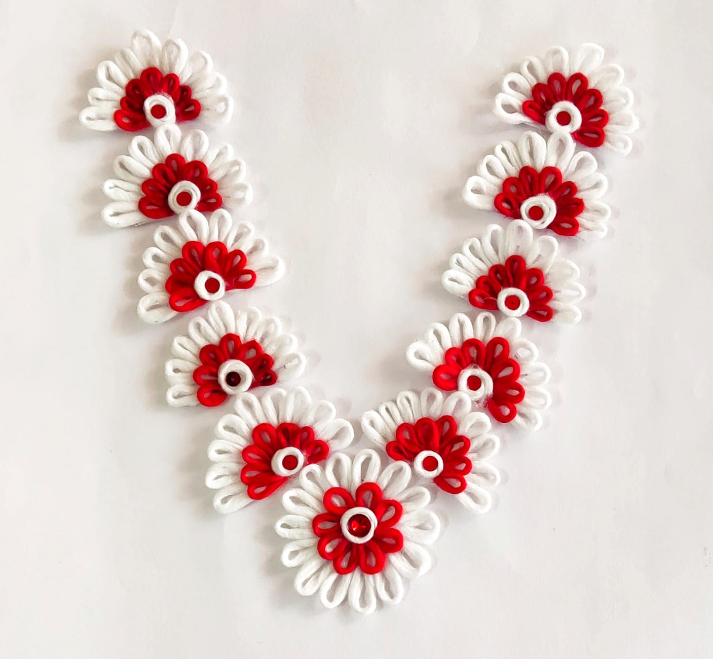 Red Handmade Cotton Garland