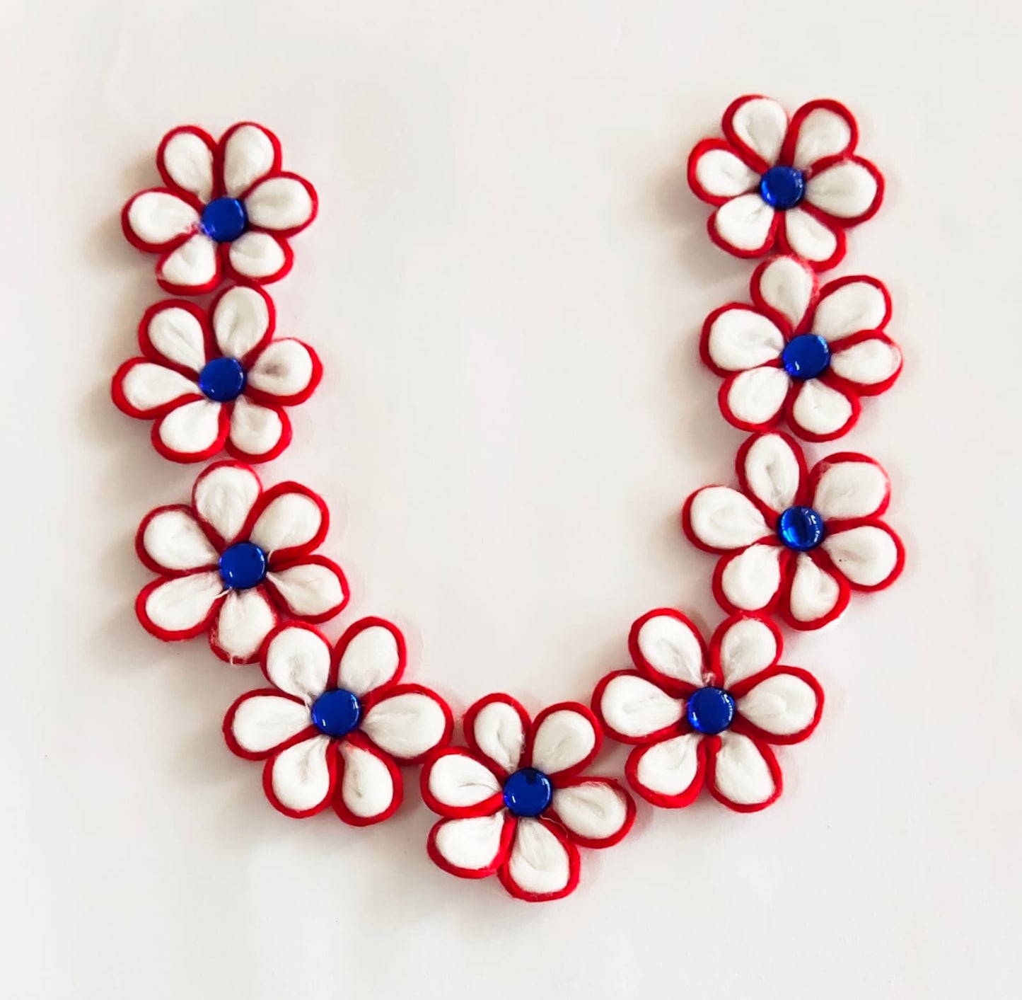 Blue Gem Handmade Cotton Garland