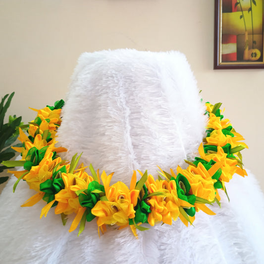 Yellow Handmade Ribbon Garland