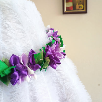 Lavender Color Handmade Ribbon Garland
