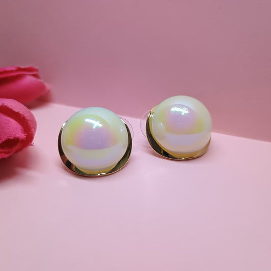 Gold Plated Pearl Studs
