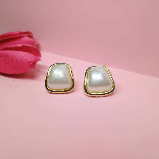 Gold Plated Pearl Studs
