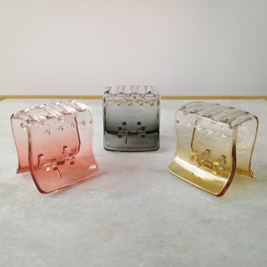 3 Set of Transparent Hair Clutch