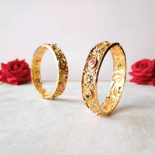 Antique Gold Plated Kada